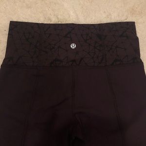 Lululemon deep purple/plum flare yoga pants TALL
